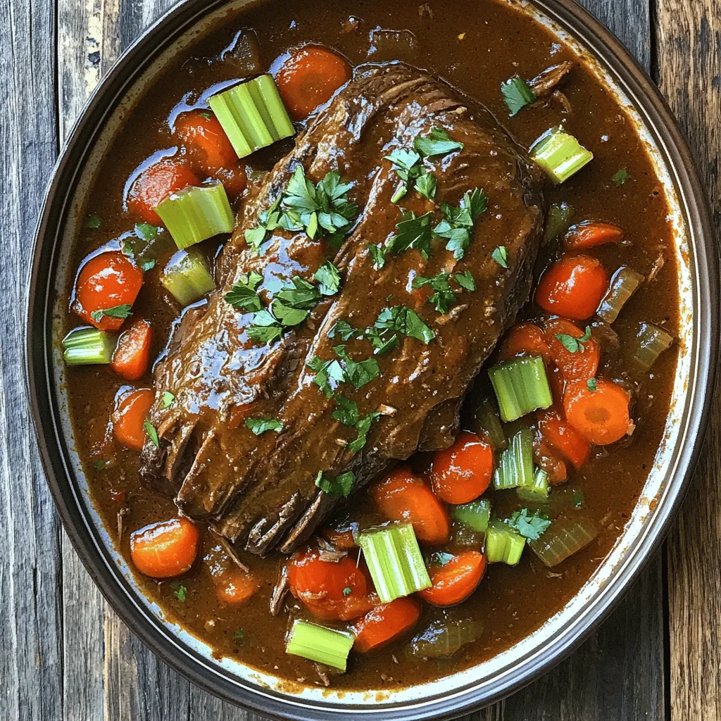To make a great Italian pot roast, you need quality ingredients. Each one adds flavor and depth.