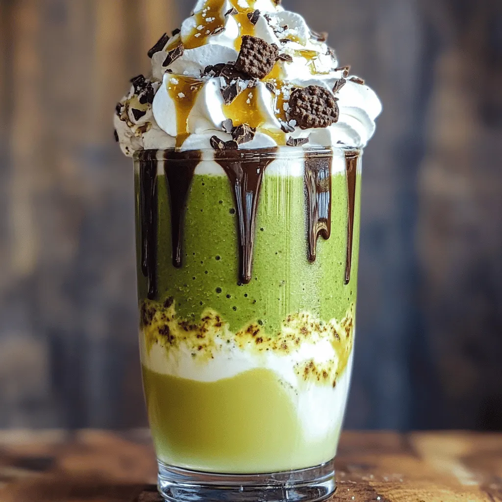 Cookies &#038; Cream Matcha Frappe Tasty Refreshing Treat