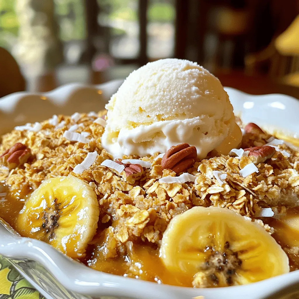 Bananas Foster Crisp Simple Flavorful Dessert Recipe