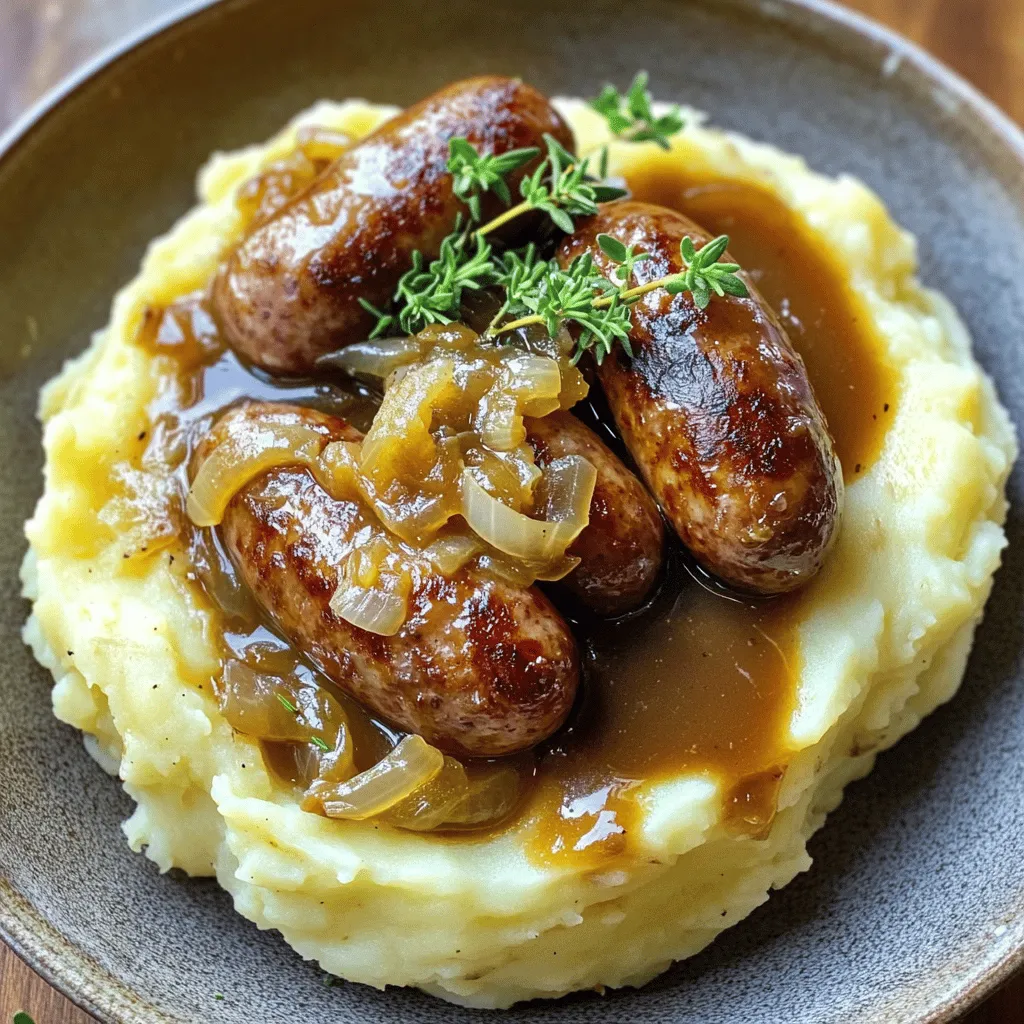 Bangers and Mash Flavorful Comfort Food Recipe
