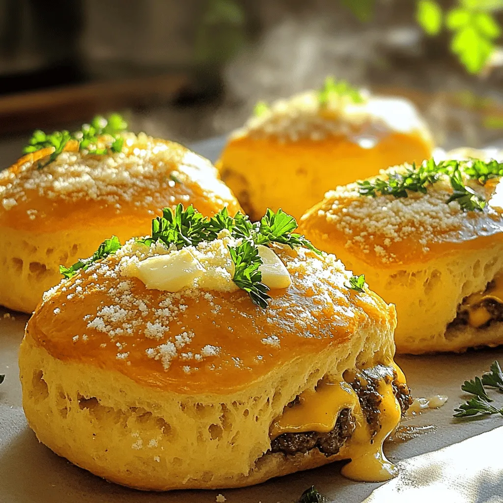 Garlic Parmesan Cheeseburger Bombs Flavorful and Easy