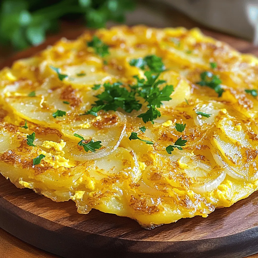 The classic Tortilla Espanola, or Spanish omelette, needs just a few key ingredients. You start with potatoes, eggs, and often onions. Each ingredient brings its own charm to this dish.