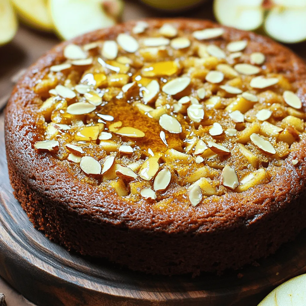 Honey Cake with Almonds and Apple Flavor Delight