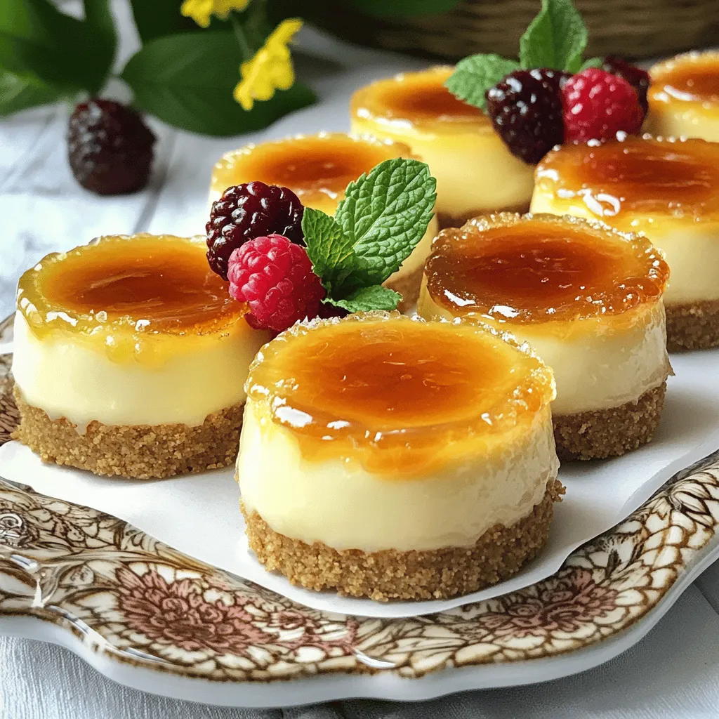 Mini Crème Brûlée Cheesecakes Irresistible Dessert Treat