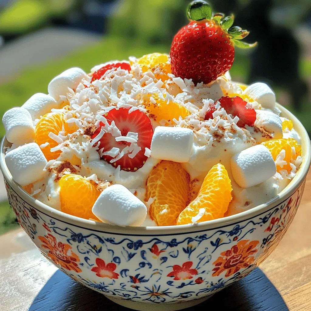 Ambrosia Salad Delightful and Easy Fruit Mix