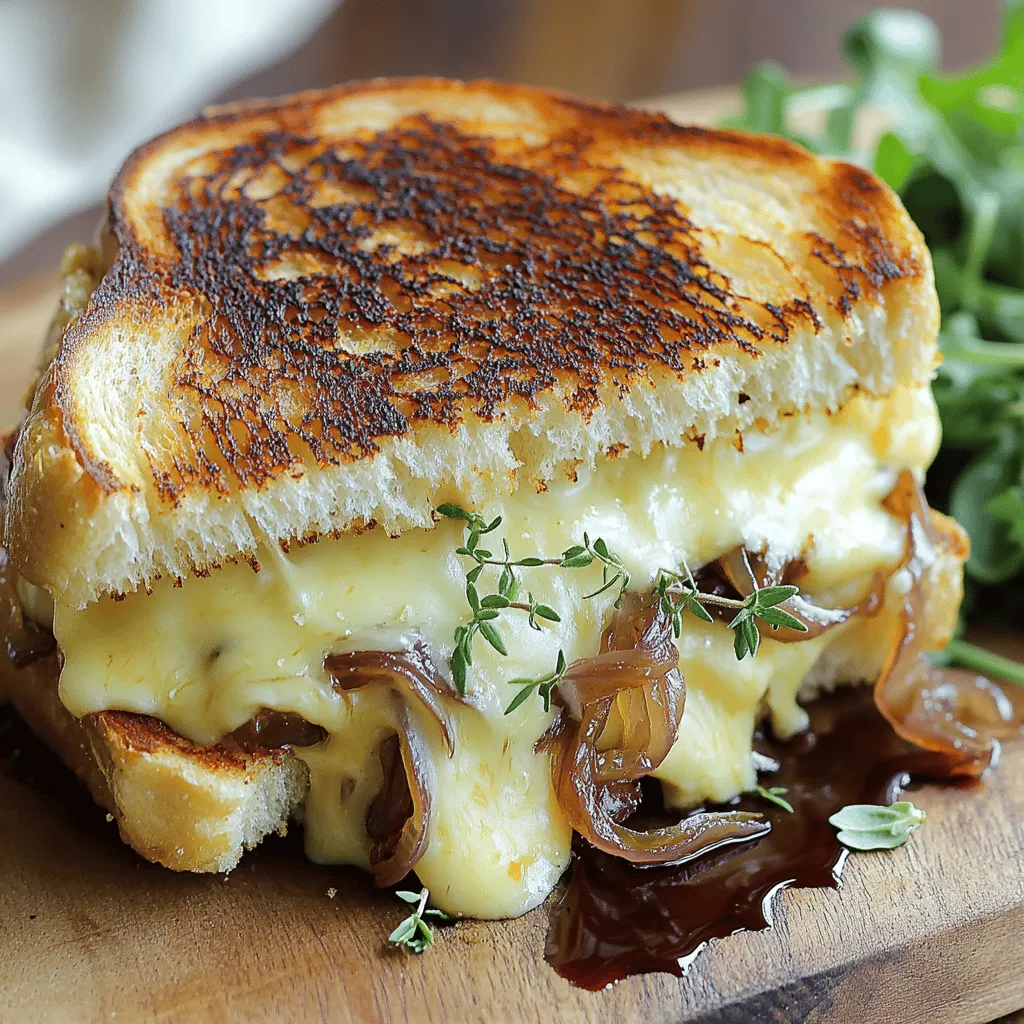 French Onion Grilled Cheese Sandwich Easy and Tasty Meal