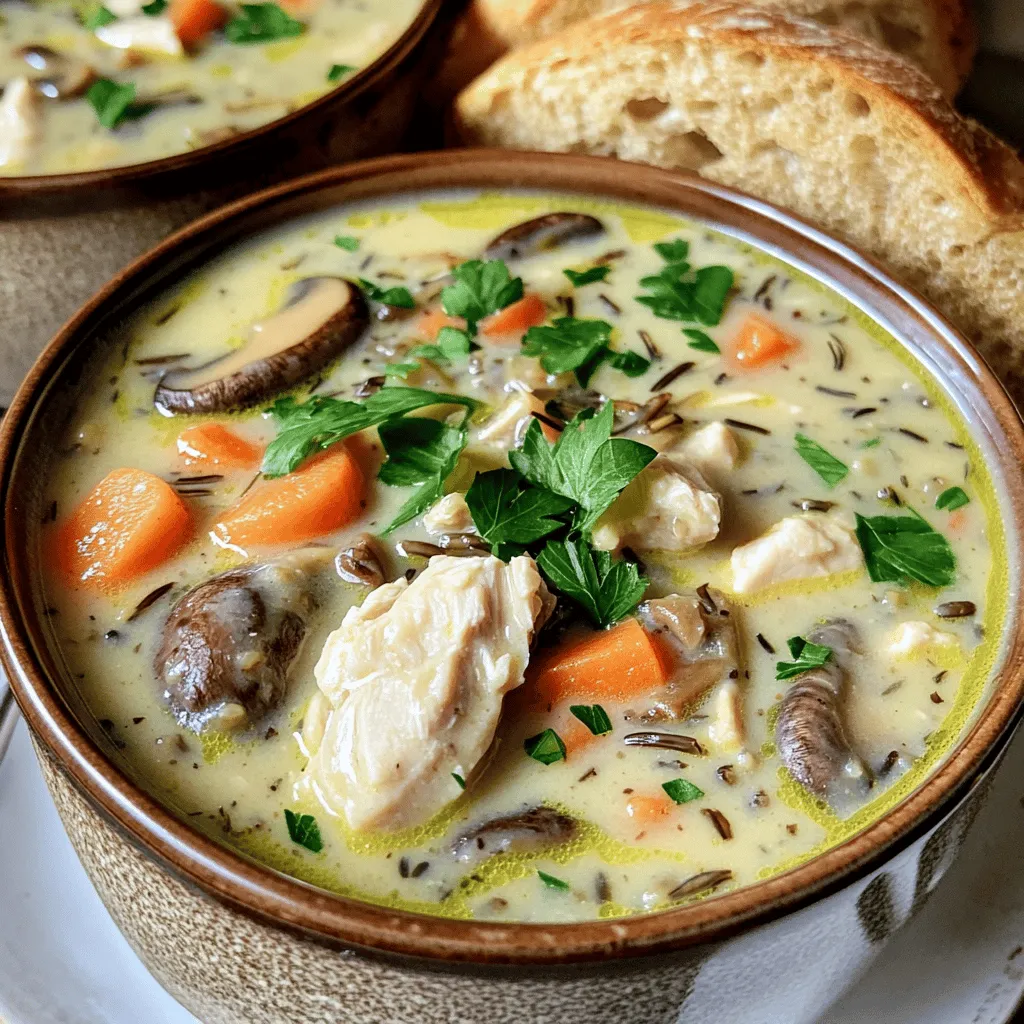 Creamy Mushroom Chicken and Wild Rice Soup: A Hearty Comfort Food