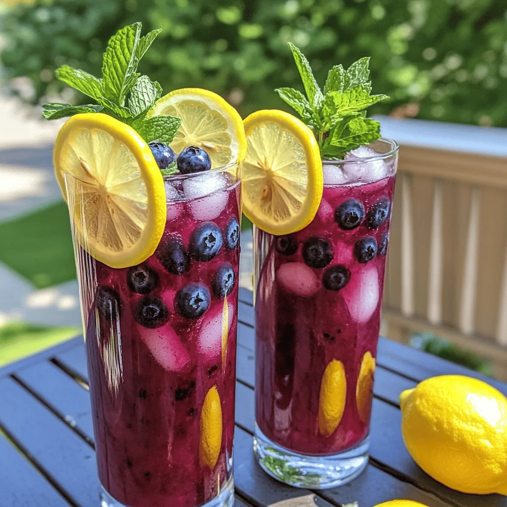 How to Make Blueberry Tea Lemonade: A Refreshing Drink