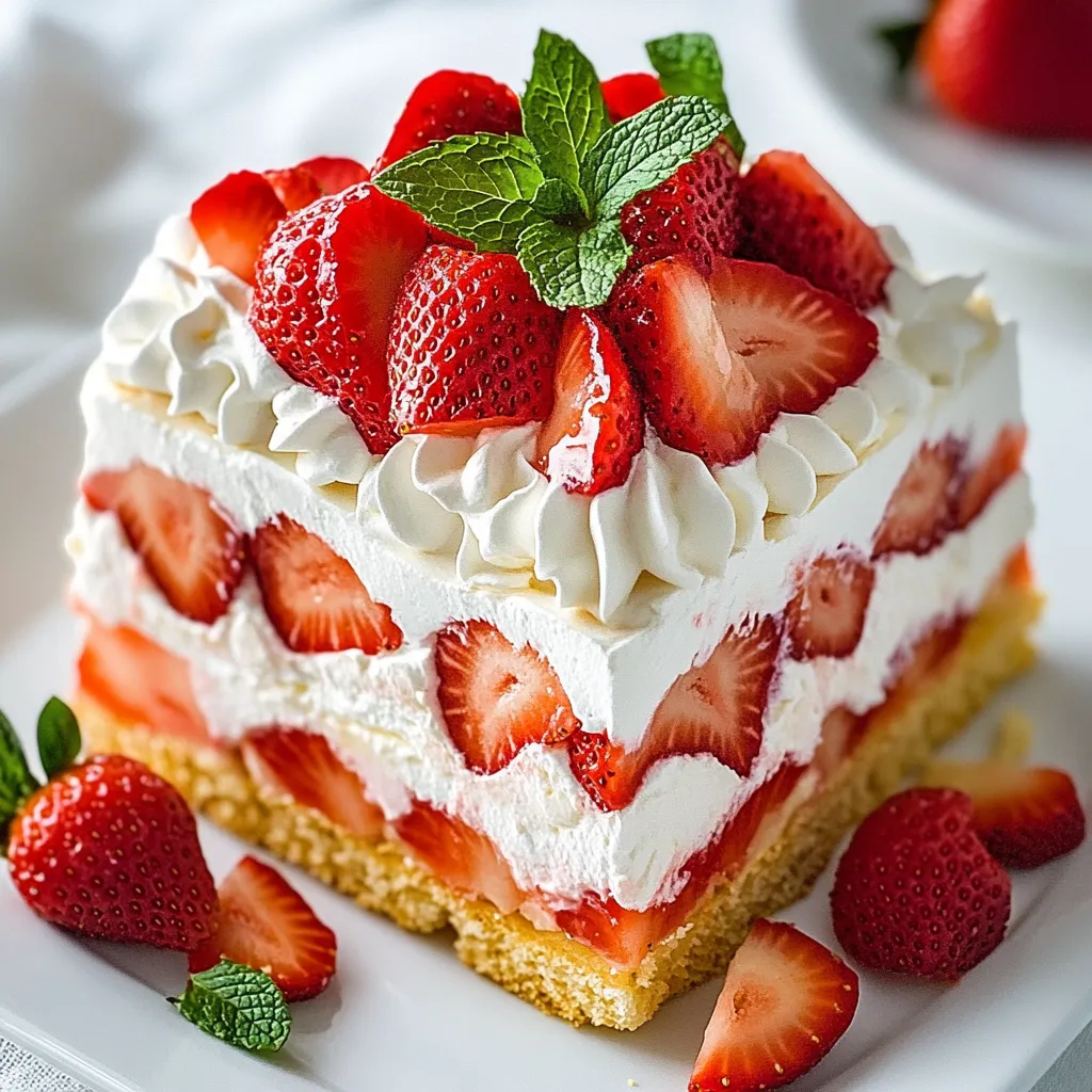 Strawberry Shortcake Icebox Cake Delightful Dessert