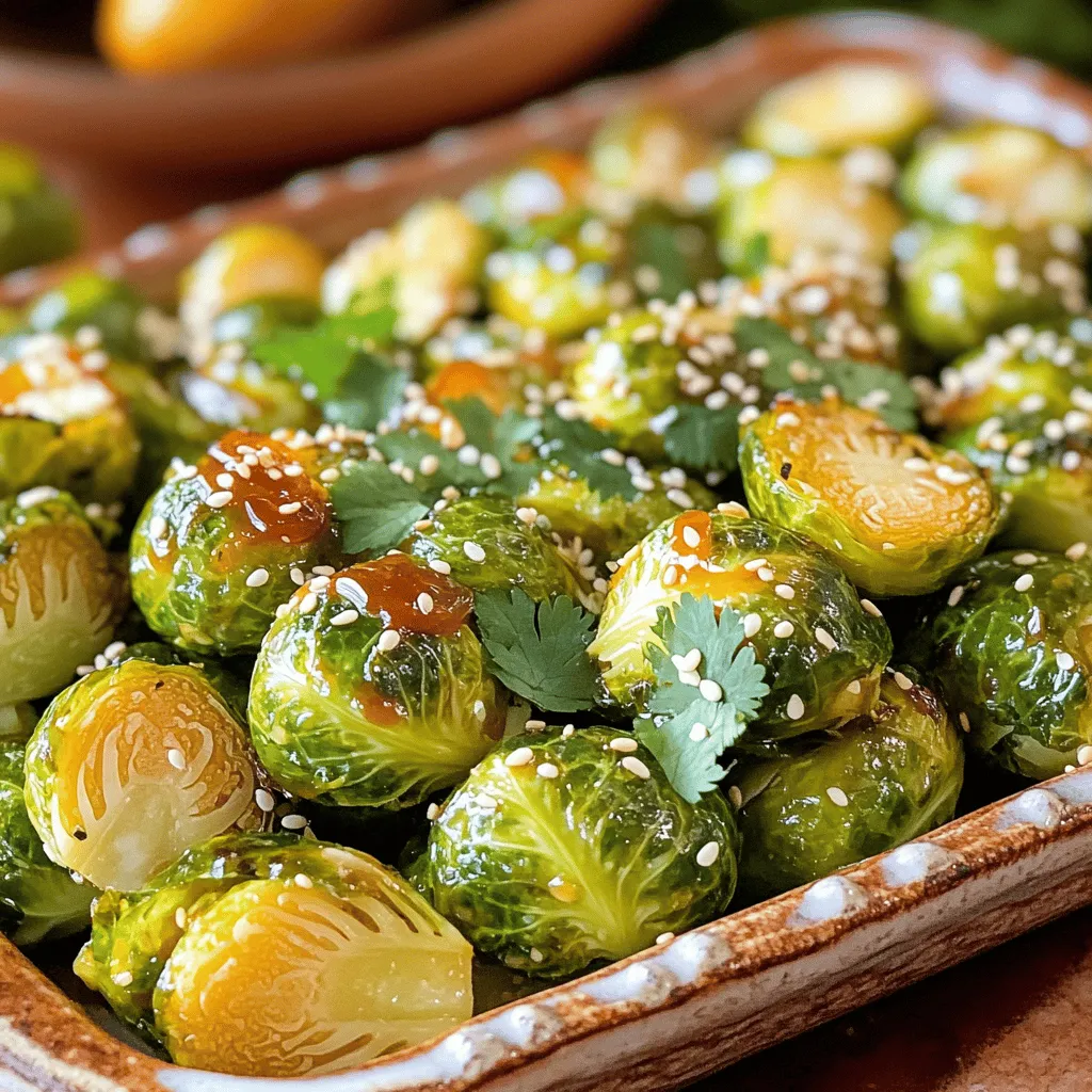 Honey Sriracha Brussels Sprouts Flavorful Oven Roast