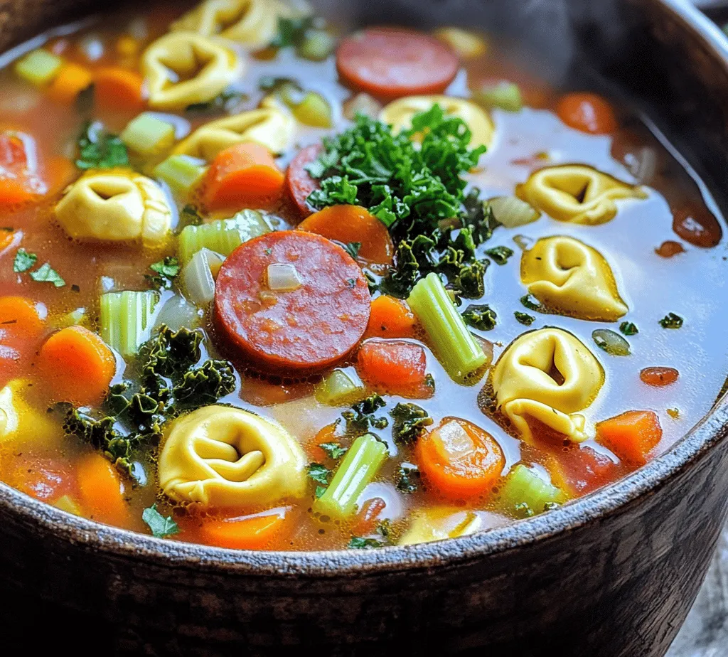 Kielbasa Tortellini Delight is a comforting and nourishing soup that brings warmth and satisfaction to the table. Perfect for chilly evenings or when you