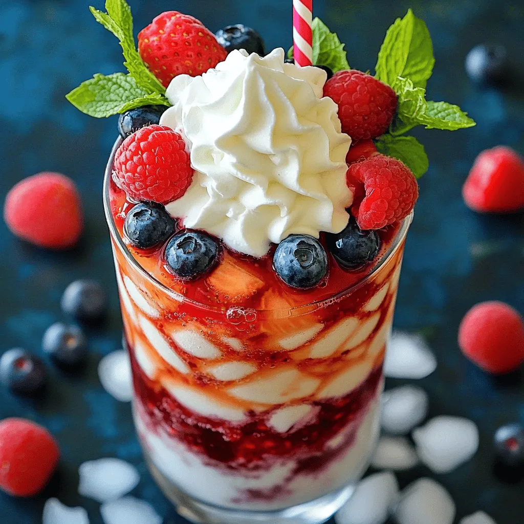 Berry Italian Cream Soda Refreshing Summer Drink