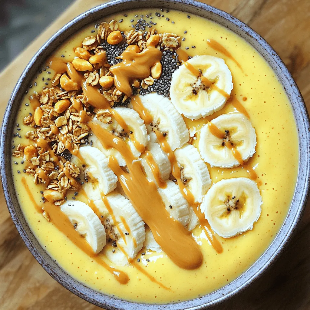 Peanut Butter Banana Smoothie Bowl Tasty and Healthy