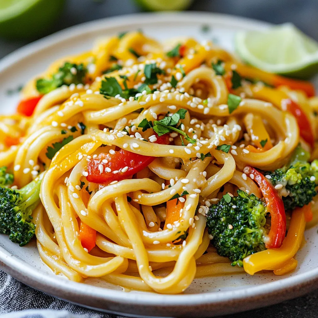 Sesame Udon Noodle Stir-Fry Simple and Tasty Recipe