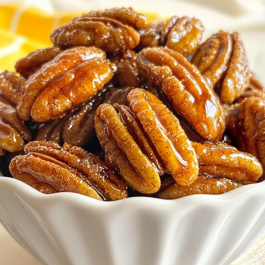 Maple Cinnamon Roasted Pecans Irresistible Snack Delight