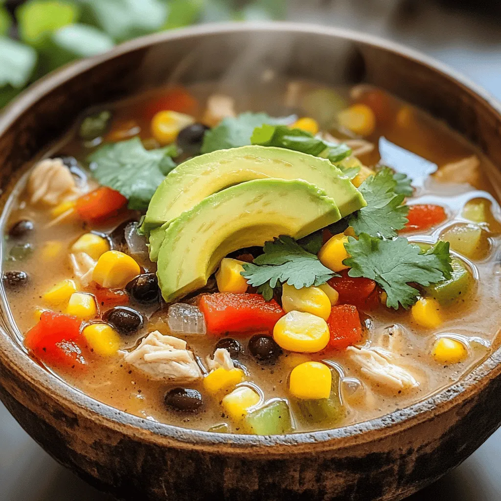 Southwest Chicken Soup Flavorful and Easy Recipe
