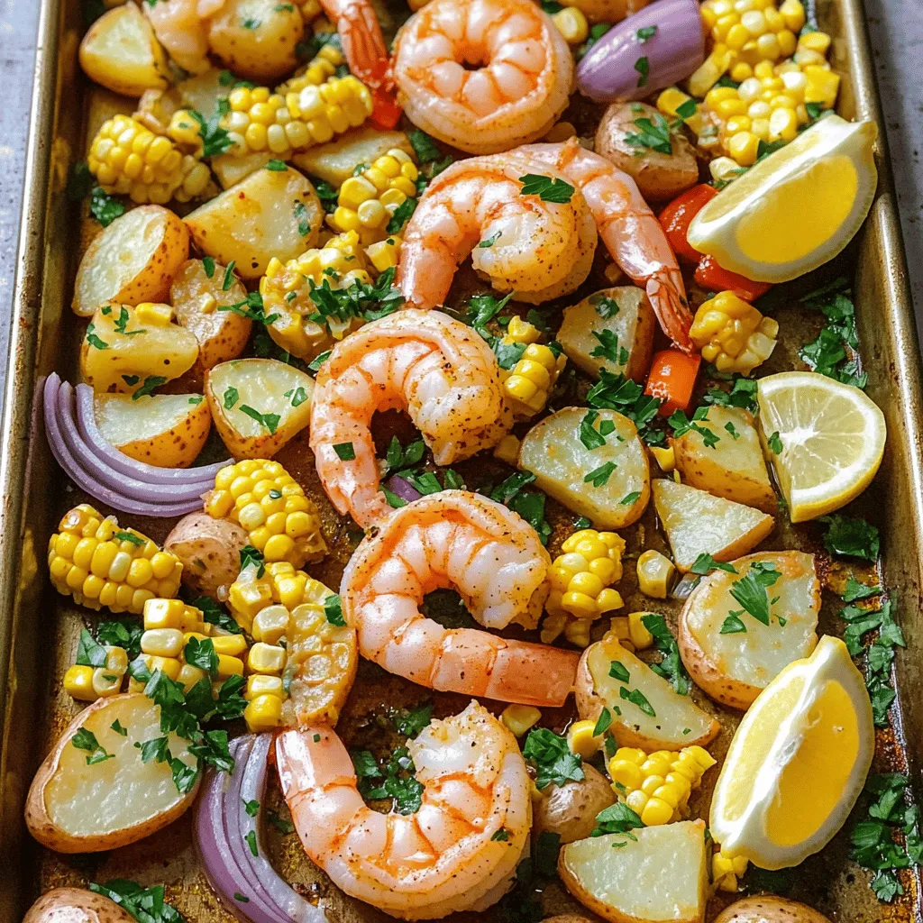 For a tasty Sheet Pan Shrimp Boil, you need a mix of fresh ingredients. Here’s what you will need: