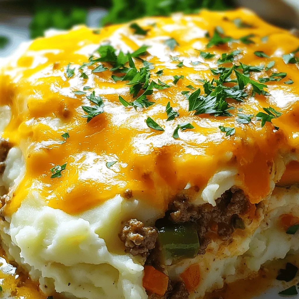 Country Meat and Mashed Potatoes Casserole Delight
