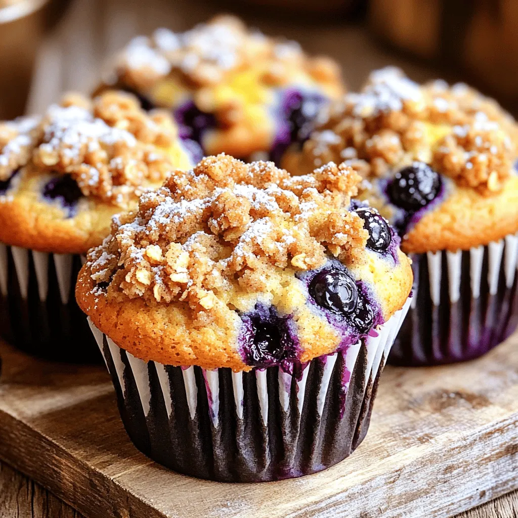 Blueberry Streusel Muffins Bakery Easy and Tasty Recipe