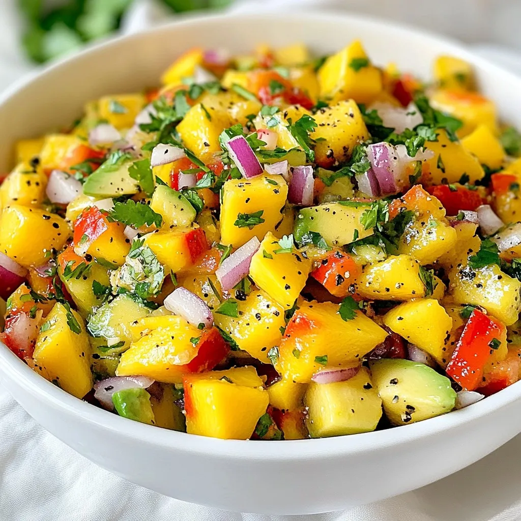 Mango Avocado Salsa Fresh and Flavorful Treat