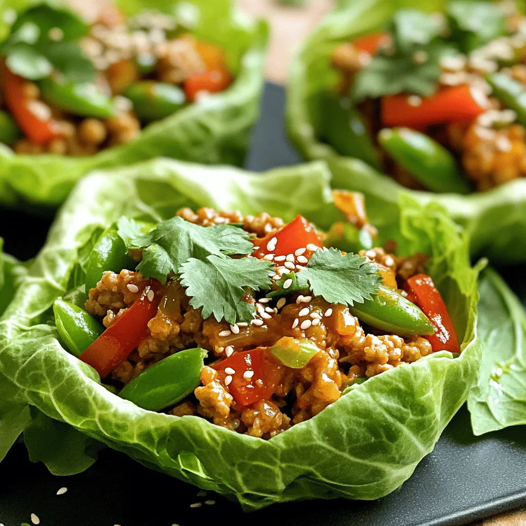 Sweet Chili Chicken Lettuce Cups Tasty and Simple Dish