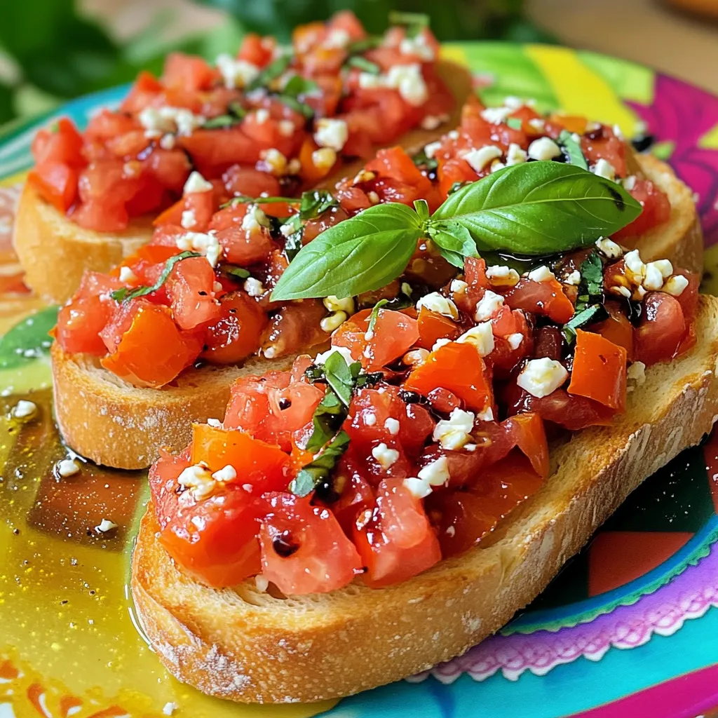 Fresh Tomato Basil Bruschetta Flavorful and Easy Dish