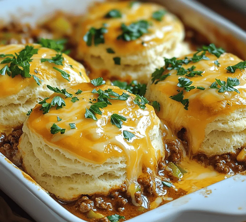 In the realm of hearty, comforting meals, few dishes can rival the charm of a classic Sloppy Joe. However, with the Butter Swim Biscuit Sloppy Joe Bake, we take this beloved staple to new culinary heights. This dish combines the savory richness of a traditional Sloppy Joe filling with a delightful biscuit topping that literally swims in butter, resulting in a meal that is both indulgent and satisfying. Perfect for family dinners or gatherings with friends, this recipe not only promises to please a crowd but also caters to those seeking a blend of nostalgia and innovation in their dining experience.