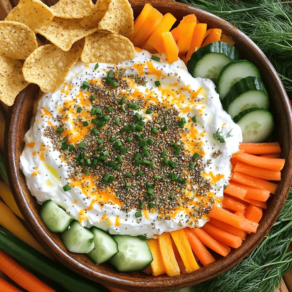 To make a great everything bagel dip, you need a few key ingredients. The first and most important is cream cheese. It gives the dip a rich and smooth base. You also need Greek yogurt. It adds a nice tang and makes the dip creamy. Shredded mozzarella cheese adds a stretchy texture that everyone loves.