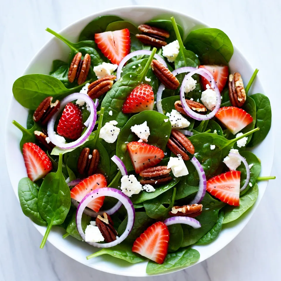 Strawberry Spinach Poppy Seed Salad Fresh and Tasty Dish