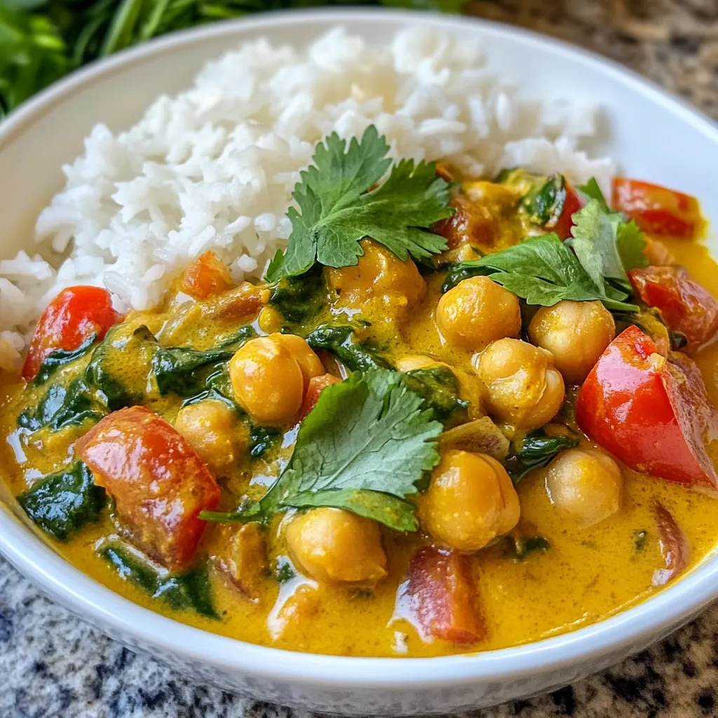 Creamy Coconut Chickpea Curry Flavorful Vegan Delight