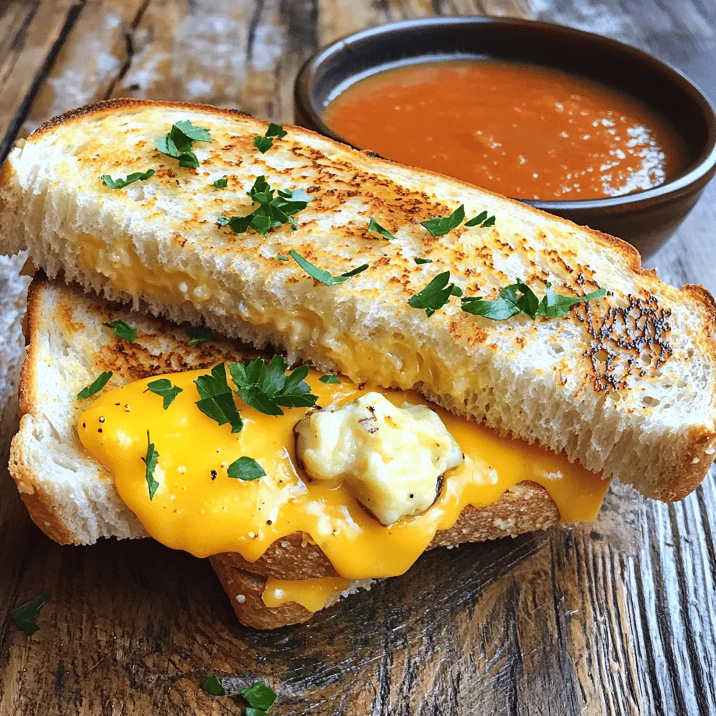 Roasted Garlic Grilled Cheese Flavorful Comfort Food