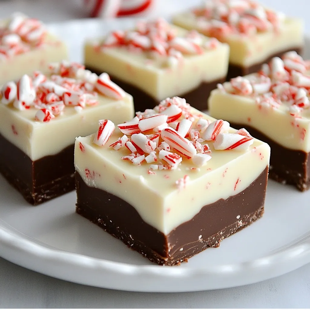 Peppermint Bark Fudge Irresistible Holiday Treat