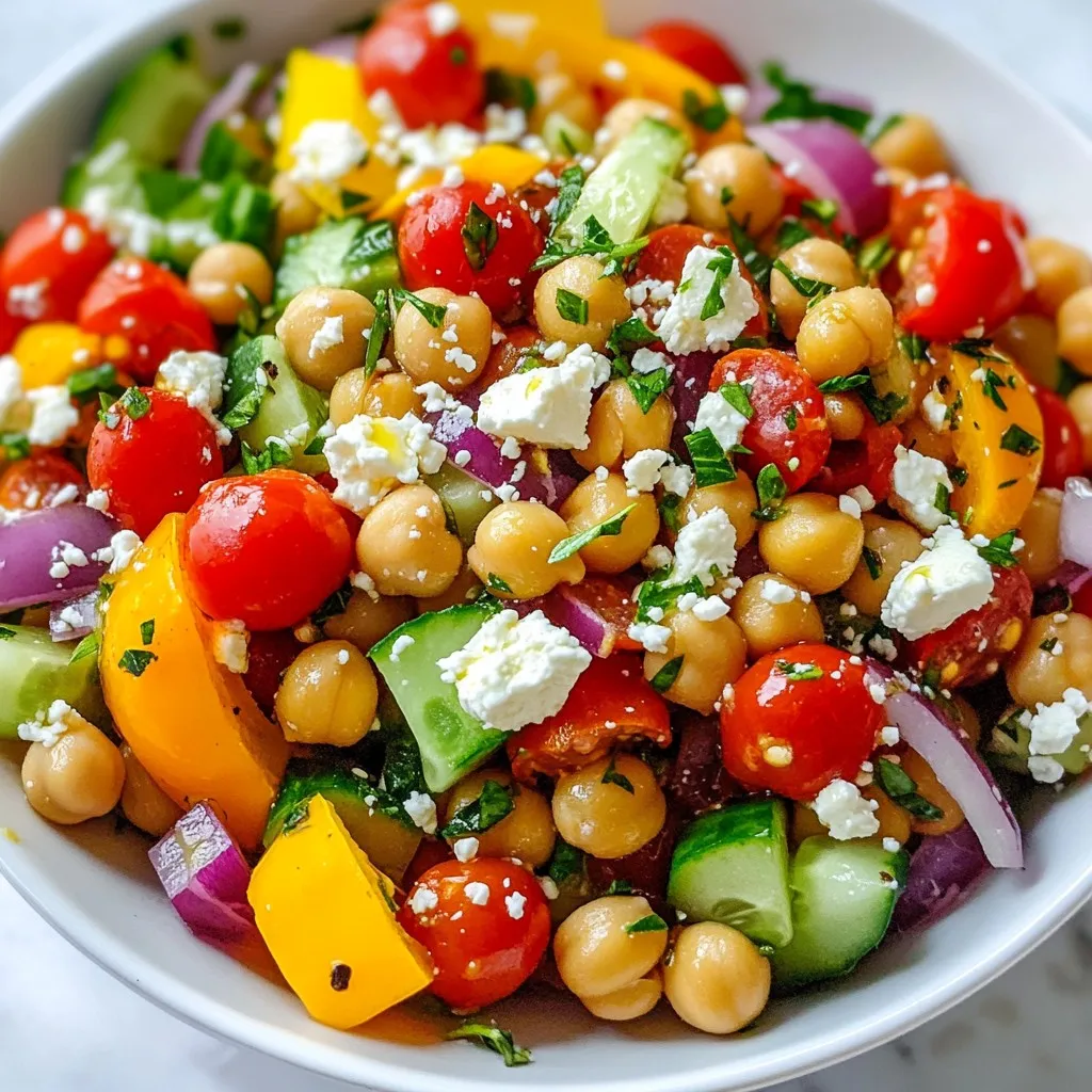 Mediterranean Chickpea Salad Fresh and Flavorful Dish