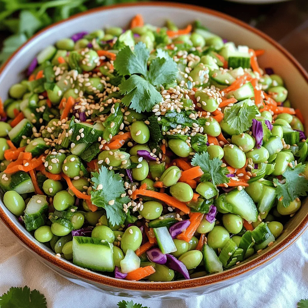 Asian Edamame Salad Crisp and Fresh Flavor Burst