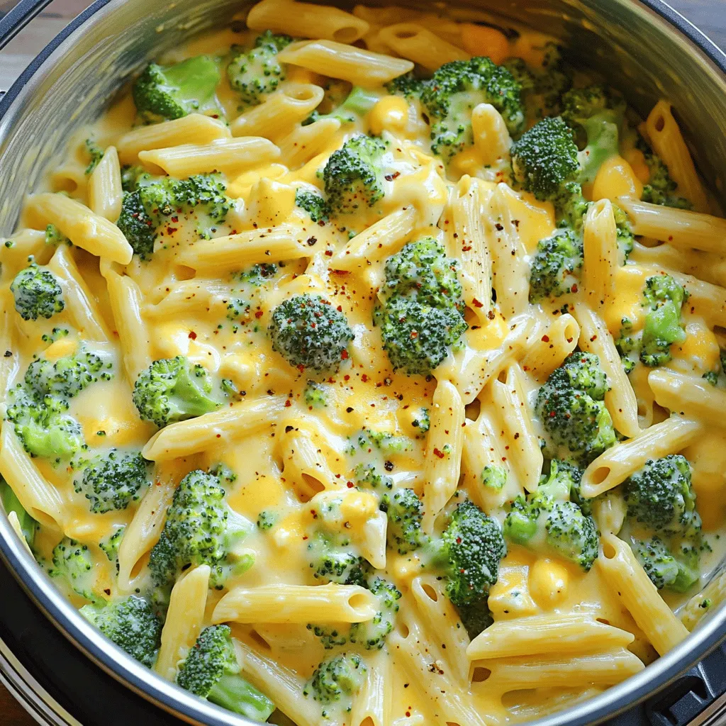 One-Pot Creamy Broccoli Cheddar Pasta Delight
