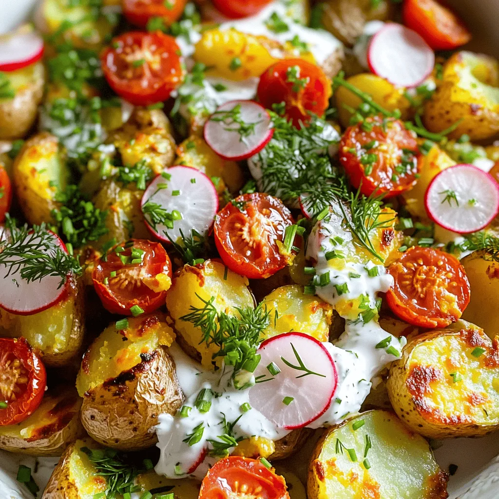 Crispy Herb Smashed Potato Salad Flavorful Side Dish