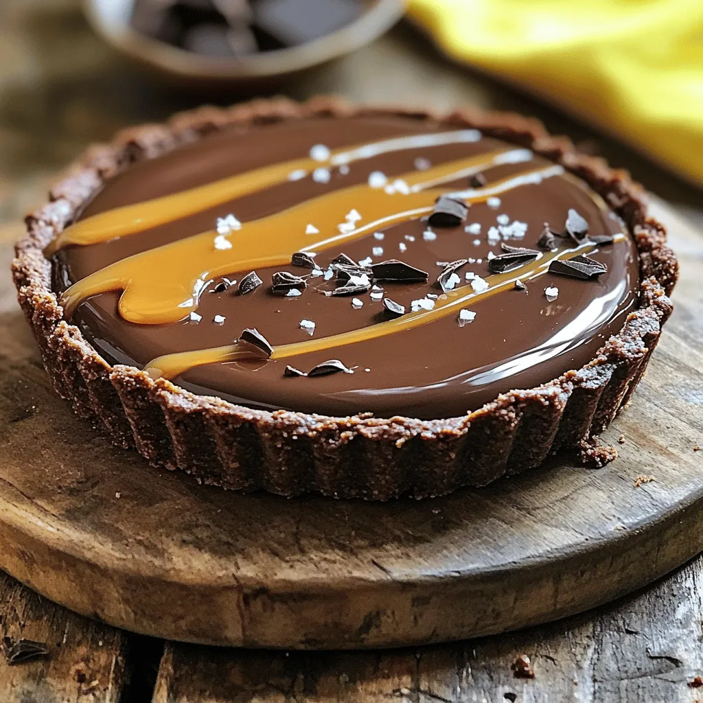 Chocolate Salted Caramel Tart Decadent Dessert Delight