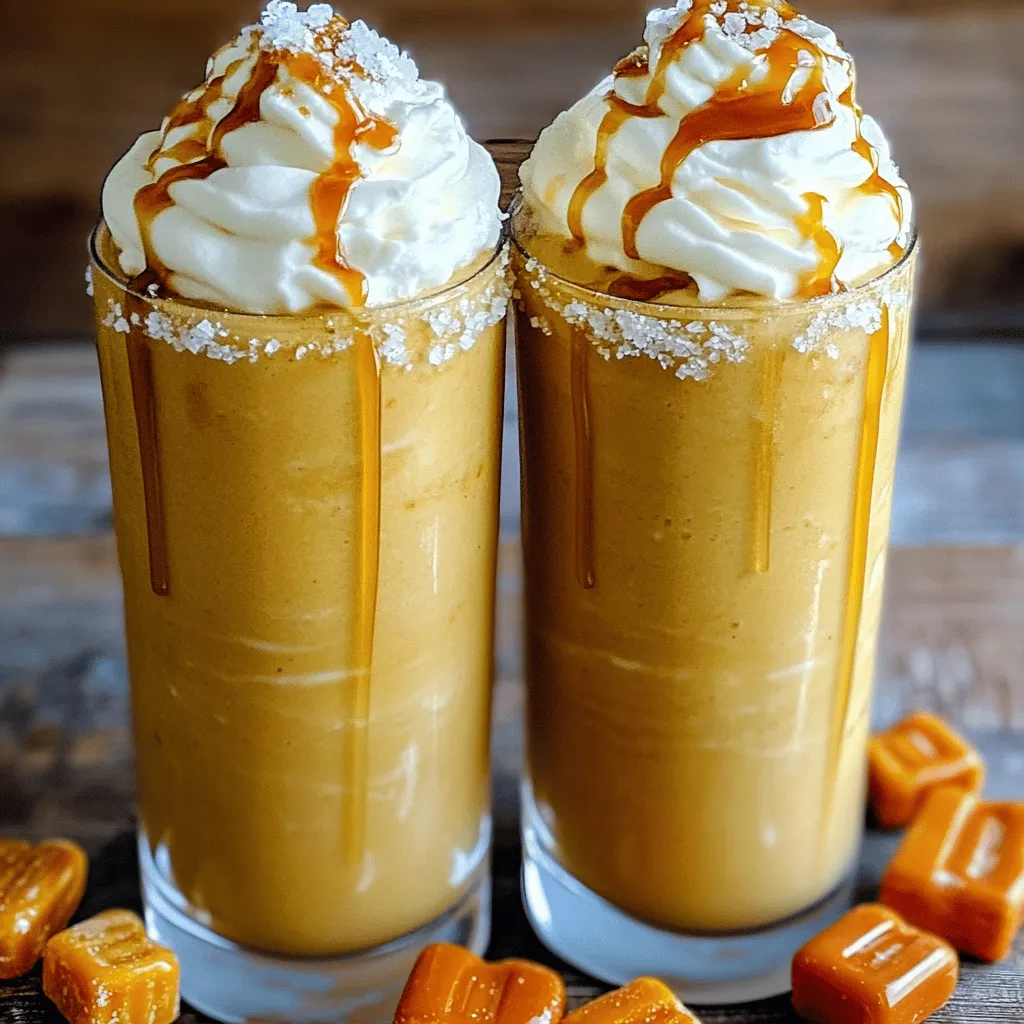 To make a rich caramel custard frappe, you need a few key ingredients. These will create the creamy base and rich flavor.