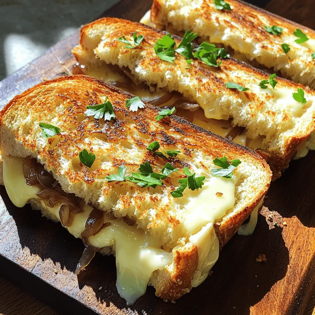Gooey French Onion Grilled Cheese Delight Recipe