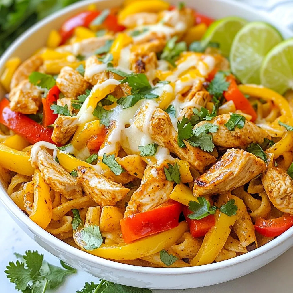 One-Pot Chicken Fajita Pasta Simple and Tasty Dish