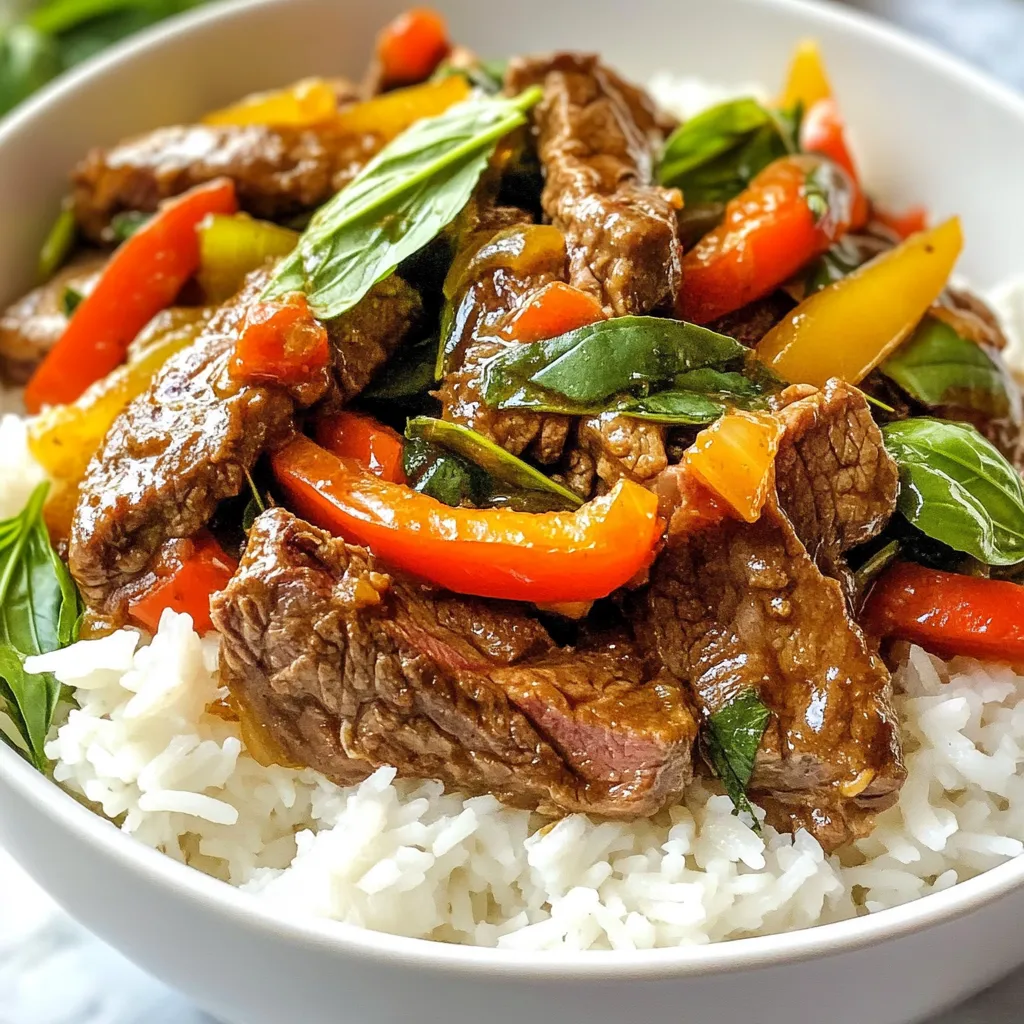 Thai Basil Beef Stir Fry Quick and Flavorful Recipe