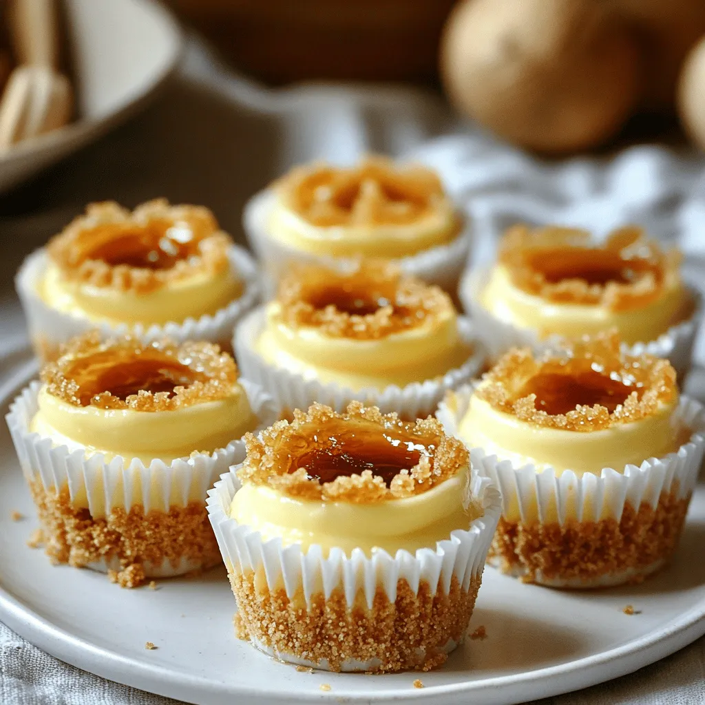 Mini Crème Brûlée Cheesecakes Rich and Creamy Dessert