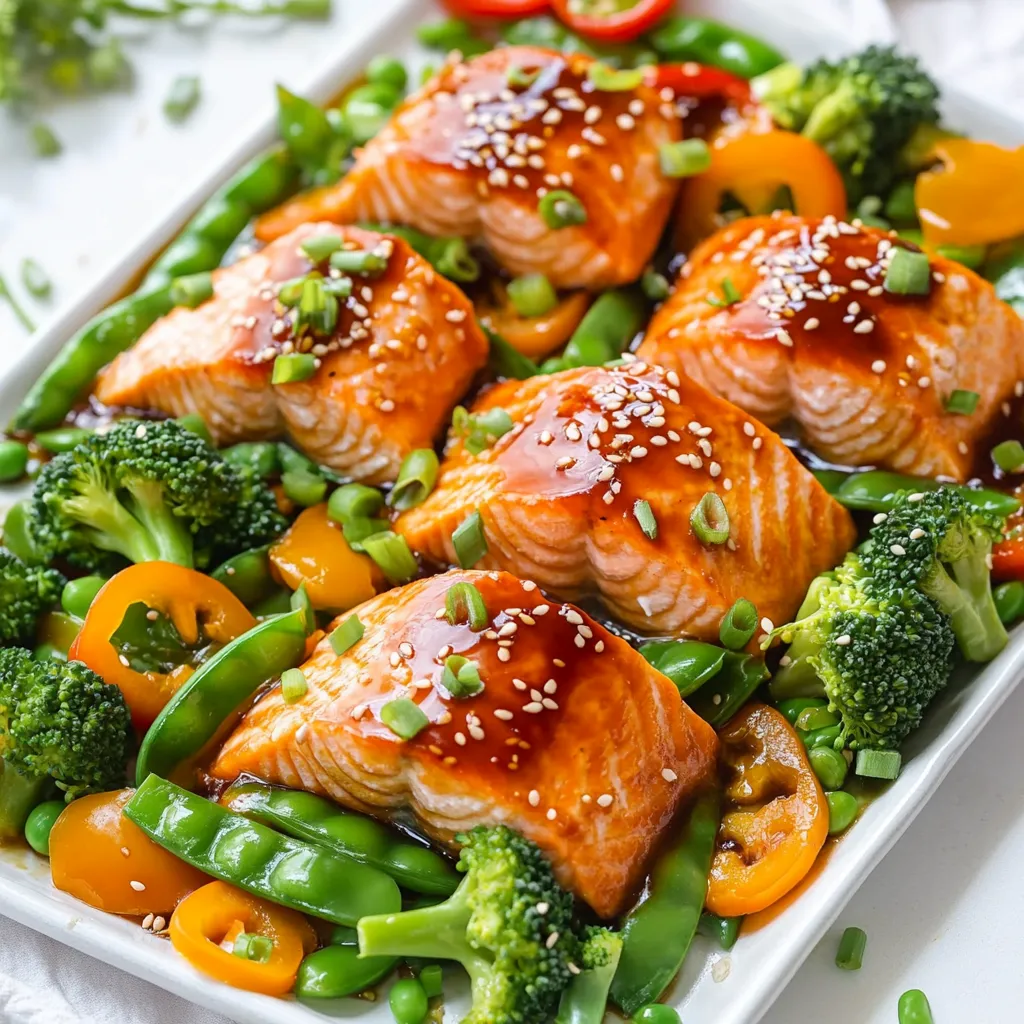 Sheet Pan Teriyaki Salmon and Veggies Flavor Boost
