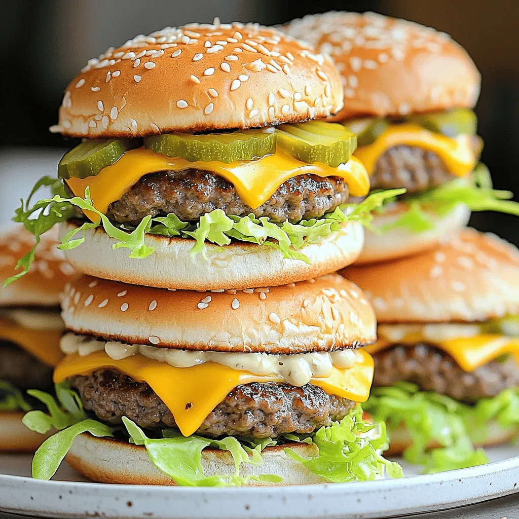 The key to great mini big mac cheeseburgers is quality ingredients. Here’s what you need: