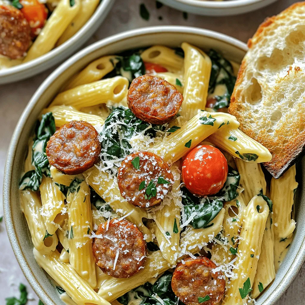 One-Pot Creamy Cajun Sausage Pasta Delight