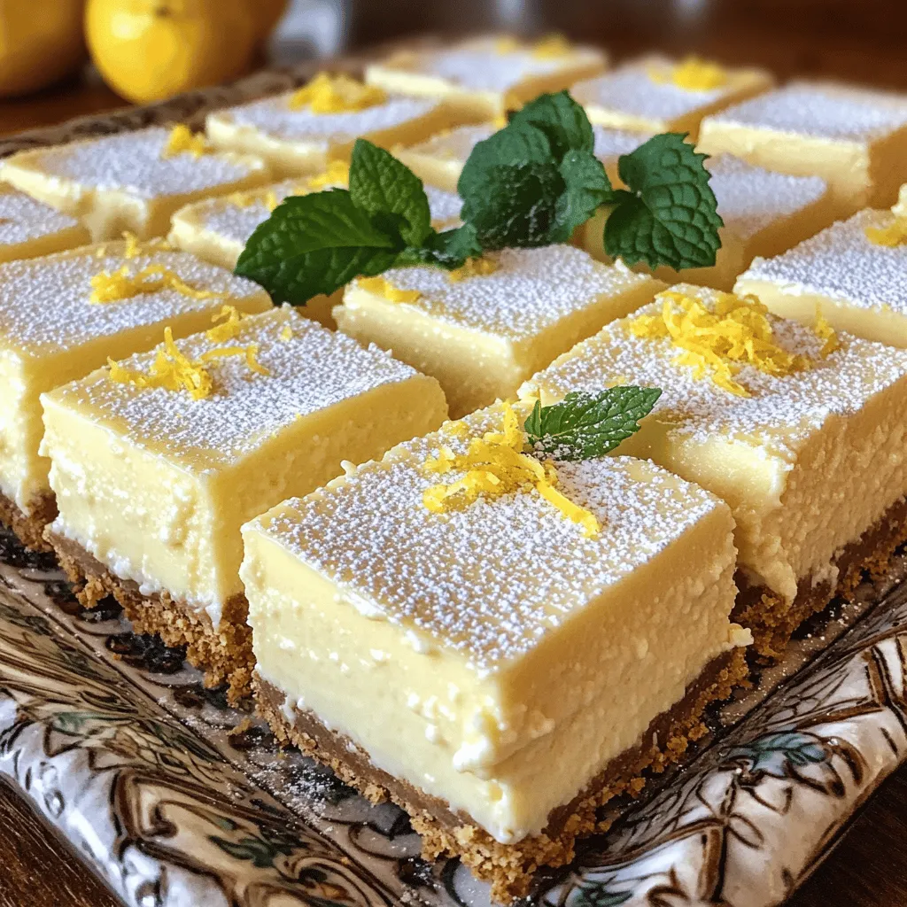 Lemon Cheesecake Squares Delightfully Creamy Treat