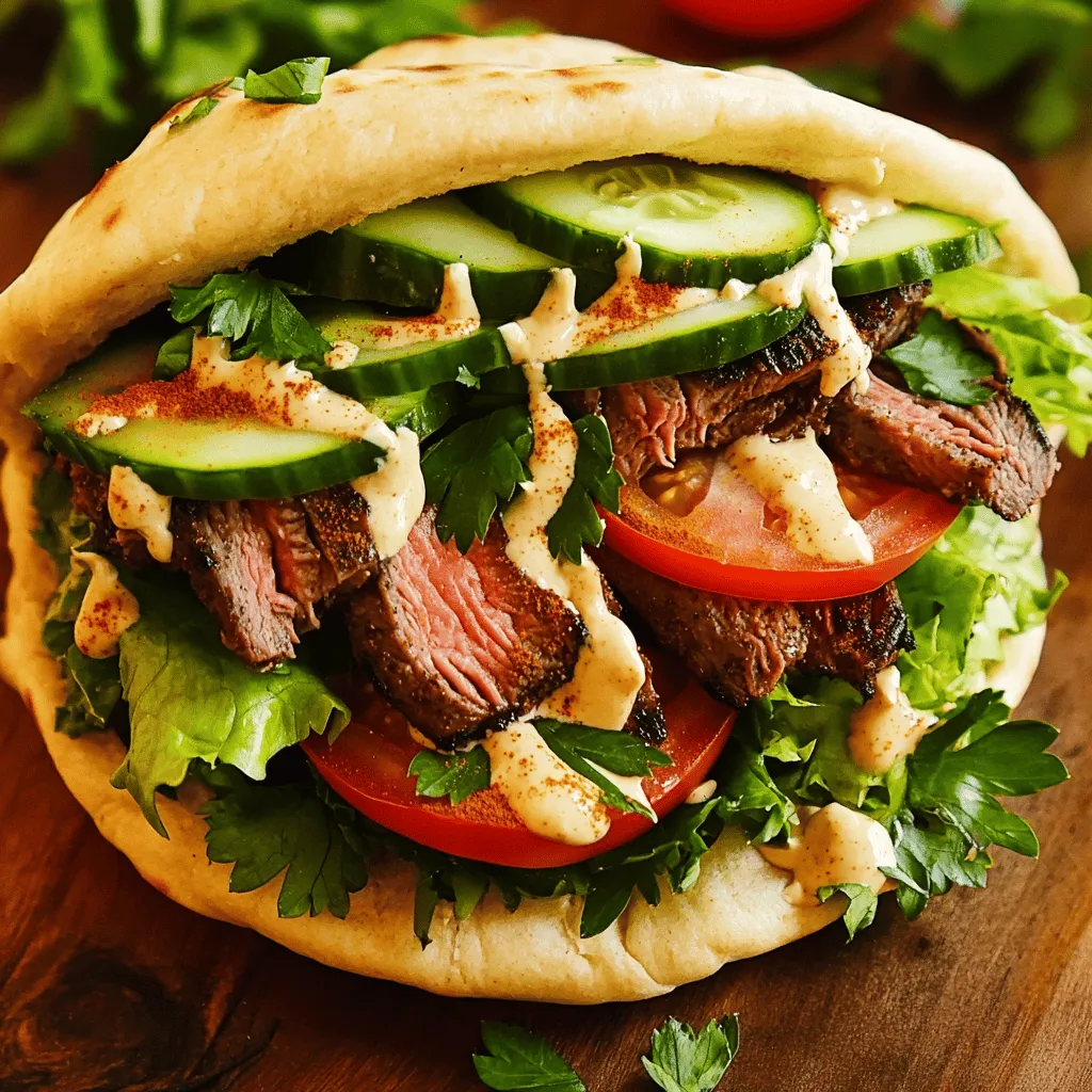 Savory Beef Shawarma Supreme Sandwich Recipe Delight