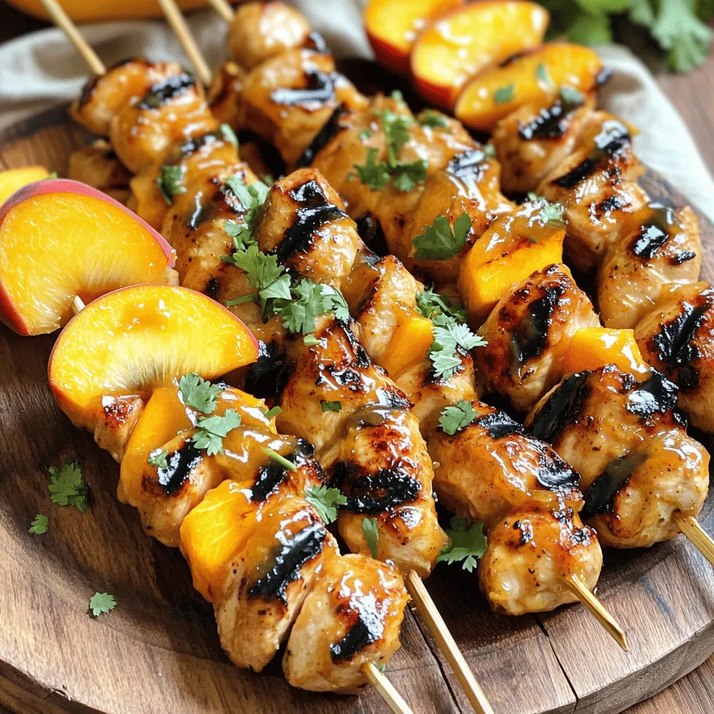 Peach Glazed Chicken Skewers Tasty and Simple Recipe