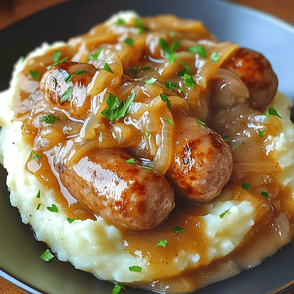 To make Irish bangers and mash with Guinness onion gravy, you need quality ingredients. Each item plays a role in building flavor and texture.