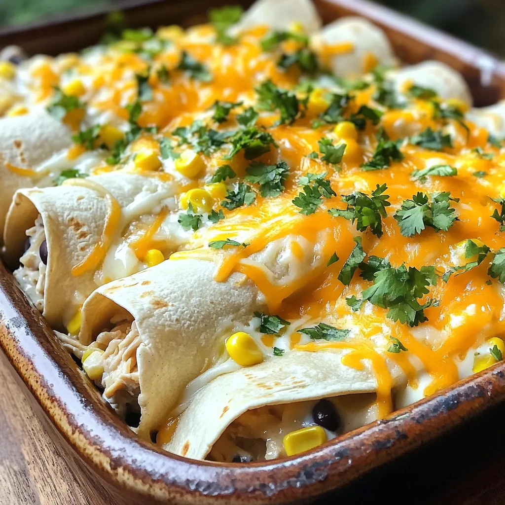 Slow Cooker Creamy Chicken Enchiladas Flavorful Delight
